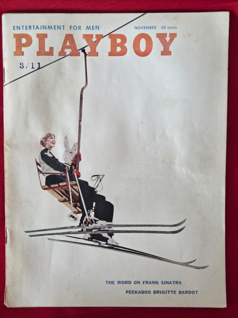 RARE, VINTAGE, NOVEMBER 1958 ISSUE OF PLAYBOY MAGAZINE!!!